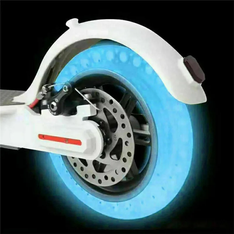 

8.5 Inch Luminous Solid Scooter Tire Non-Inflatable Fluorescent Anti-Shock Tubeless Wheel For Xiaomi M365 Motor Electric Scooter