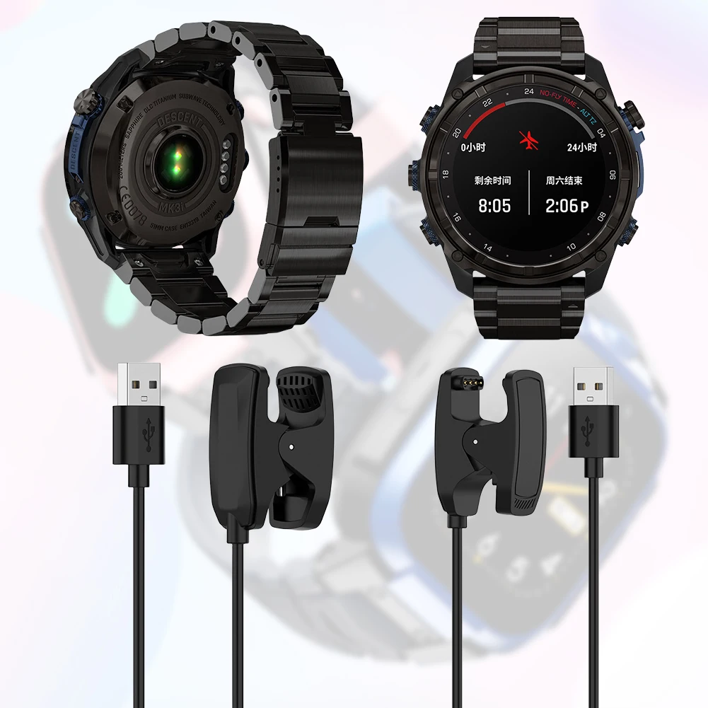 USB  ũ ̼ Ŭ, Garmin Descent MK3 MK3i MK2 MK2i MK2S Ʈ ġ, 1m USB  ̺  ׼