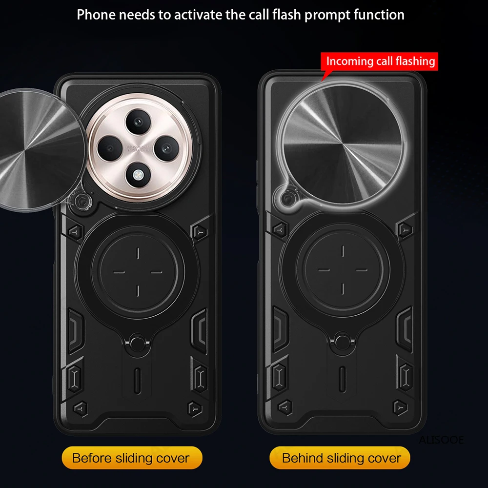 Slide Camera  with Ring Stand for 5G Shockproof Phone Protection