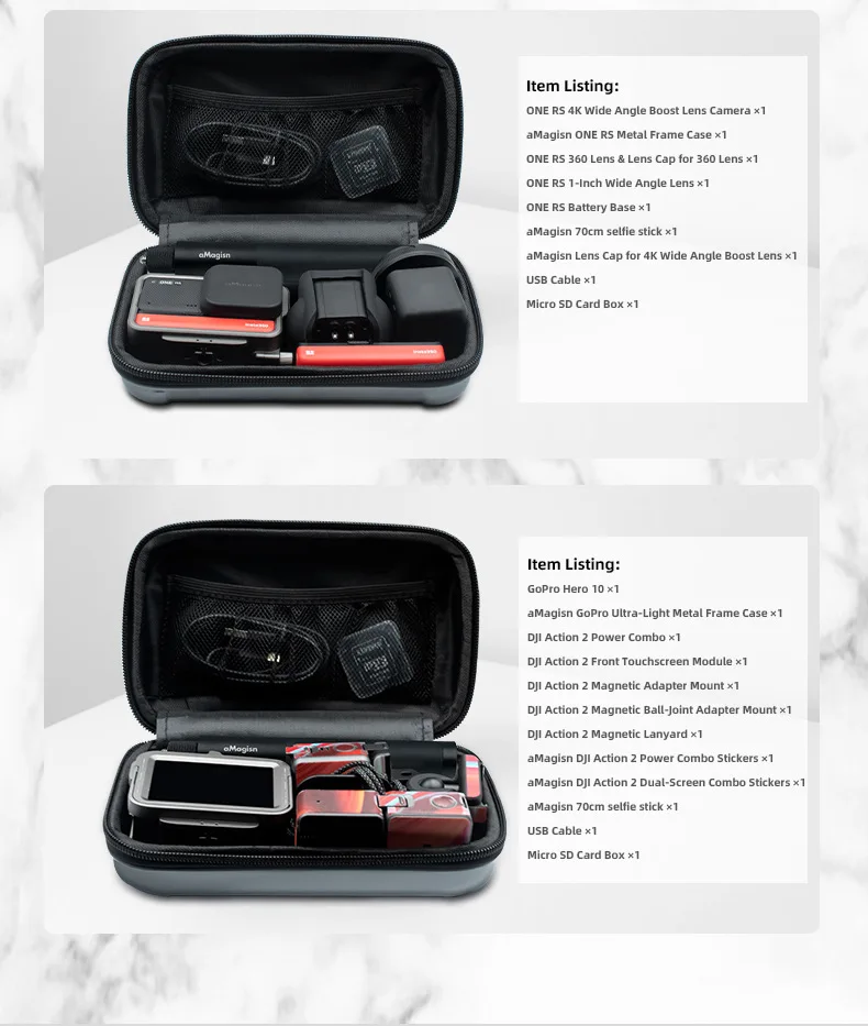 For Insta360 Flow Small Storage bag box Hard shell carrying case