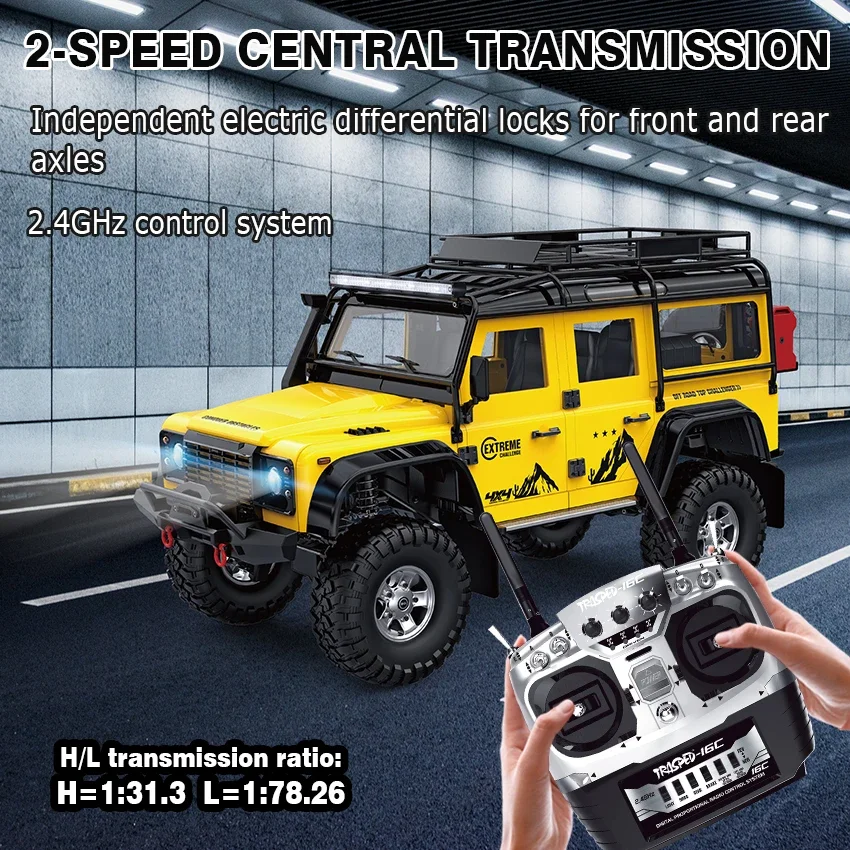 Rock Crawler HG-P411 Pro 4WD RC Cars Model 2.4GHz 4x4 1:10 4x4 Drive Remote Control Climbing Car Toys For Boys 2