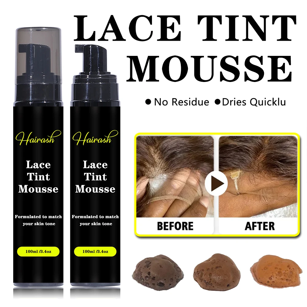 Hair Styling Mousse Wig Spray Lace Tint Mousse Waterproof For Lace Front Wigs