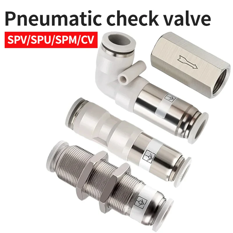 10pcsPneumaticAirCheckValveNonreturnValveHoseGasPipeQuick