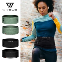 WRELS Woven Elastic Sports Waist Bag Pack Belt Hydration Waist Pack Ultralight Waist Bag Phone Holder for Outdoor Trailing Run 2