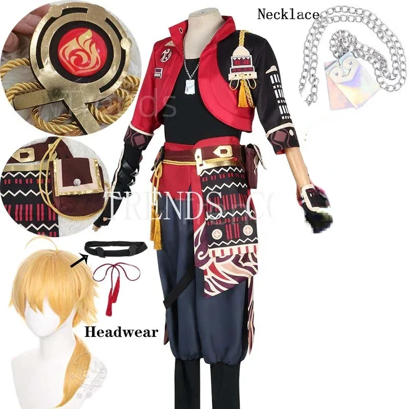 Thoma Costume Cosplay Set Completo Copricapo Deluxe Abiti Parrucca Anime Party Thoma Outfits