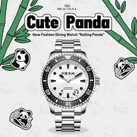 2024 Seagull Men's Watch Rolling Panda Design 100M Diving Watches Automatic Mechanical Wristwatch Ocean Series 816.17.1066 2