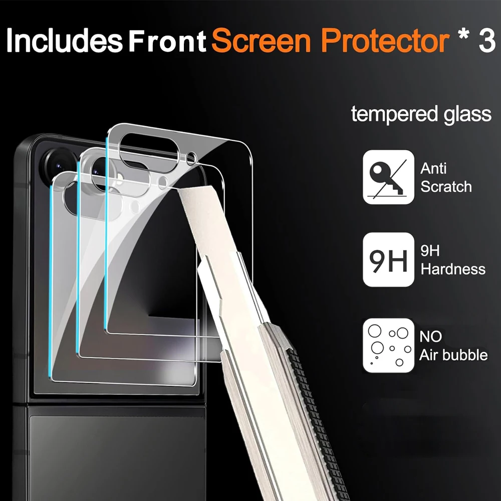 3-Pack Premium Front Screen Tempered Glass Protector 9H Hardness