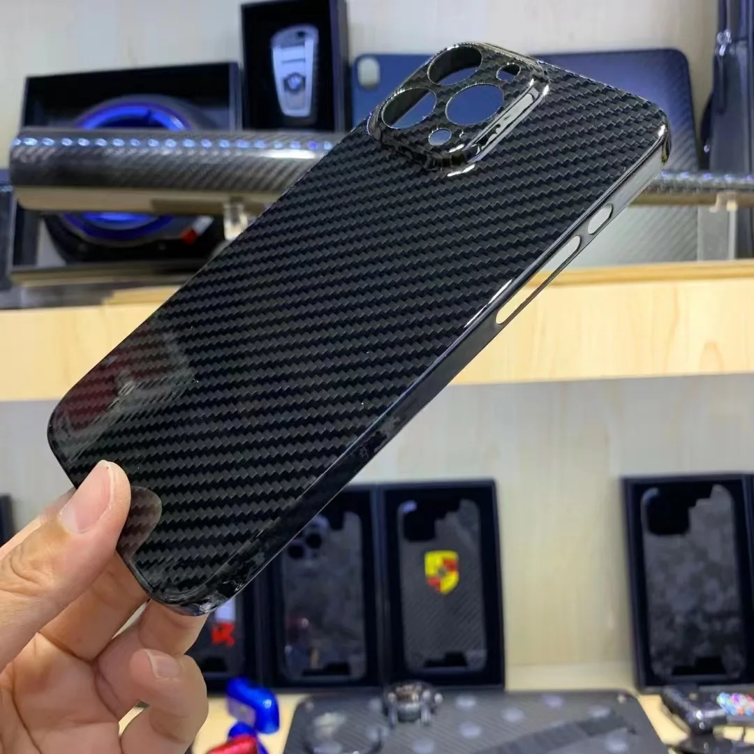 YTF-carbon real carbon fiber case For iphone 13 14 Pro Max case aramid fiber Ultra-thin anti-drop iphone 12pro 14max cover moto g stylus phone case