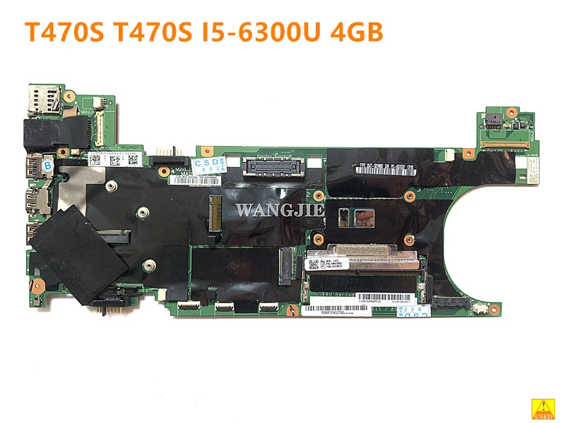 01ER312 материнская плата для ноутбука LENOVO Thinkpad T470S SR2F0 I5-6300U 4GB системная плата NM-B081 01ER312 100% протестированная полностью