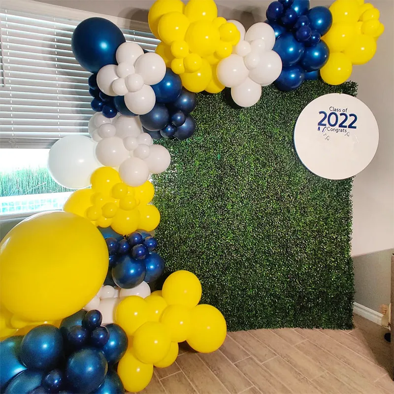 Kit De Arco De Guirnalda De Globos Azules, Globos Azules Plateados Y