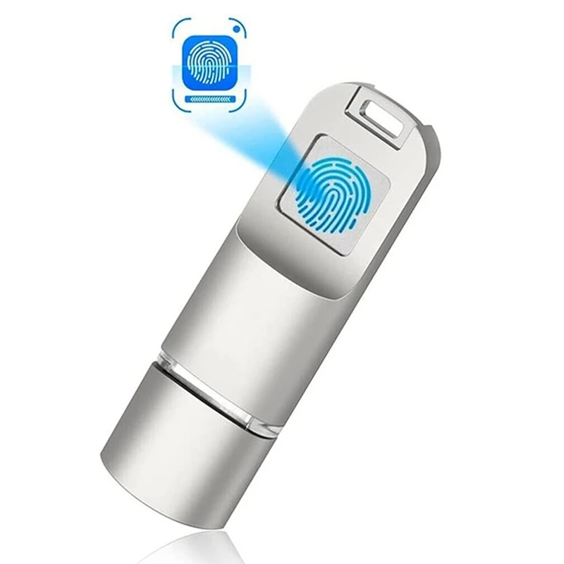 

Флэш-накопитель USB3.0 с идентификацией по отпечатку пальца, 32 ГБ