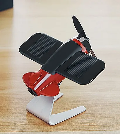 Solar Plane Model Kids Physics Toy Car Interior Ornament Perfume Aromatherapy Ornament 1Pc solar car toy solar car air freshener