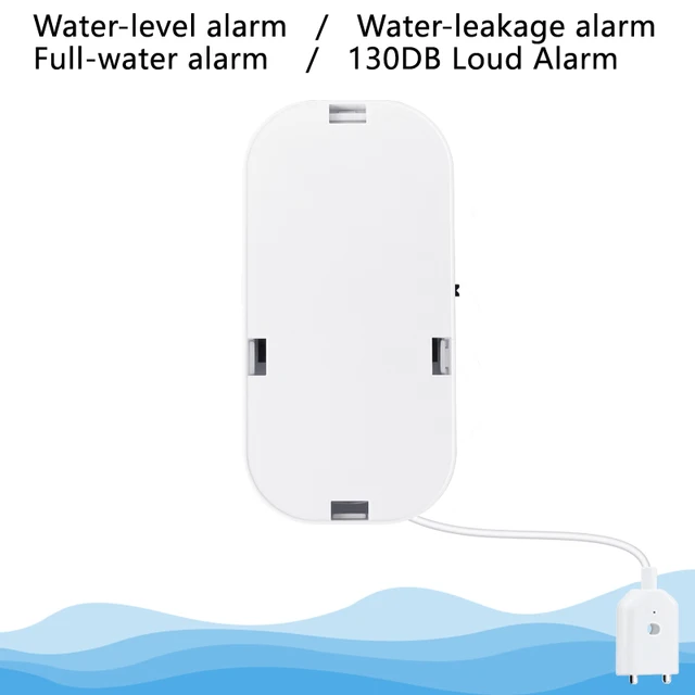 130DB Water Leak Sensor Sound Alarm System Smart Home Automation Water Overflow Level Detector Residential Security Protection 4