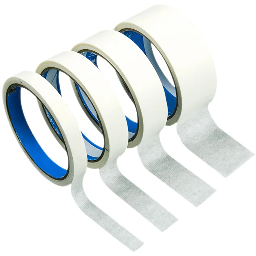4 Rolls Fitment Paper Tape Adhesive Masking Glue Whiteboard Cell Phone DIY Student Tapes