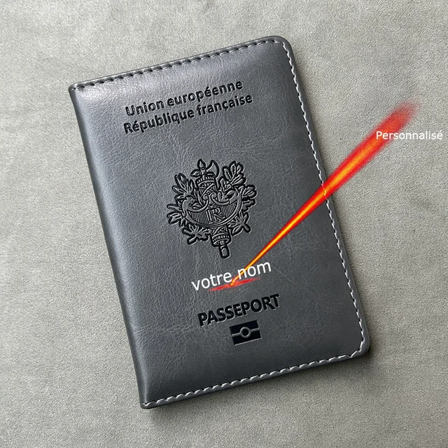 Protège Passeport Porte Etui Housse Passeport Couverture passeport FRANCAIS