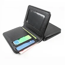 

1PC PU leather Men's Wallet Small Money Purses Wallets Short Vertical Ultra-thin Wallet Bank Card Package Small Purse Wallet