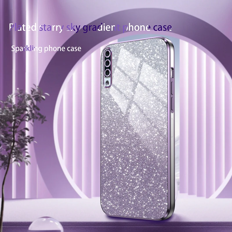 Luxury Electroplated Glitter Soft TPU Phone Case - Transparent Back Cover
