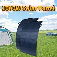 Kits de panneaux solaires 1000W, batterie externe Portable, haute efficacité, charge Flexible, cellules solaires extérieures, Camping noël, 1000W 1