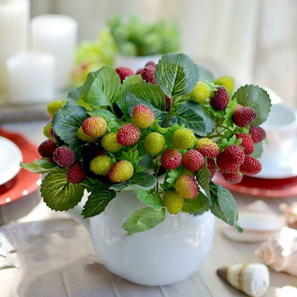 Artificial Christmas Potted Plants Artificial Fruits Decoration