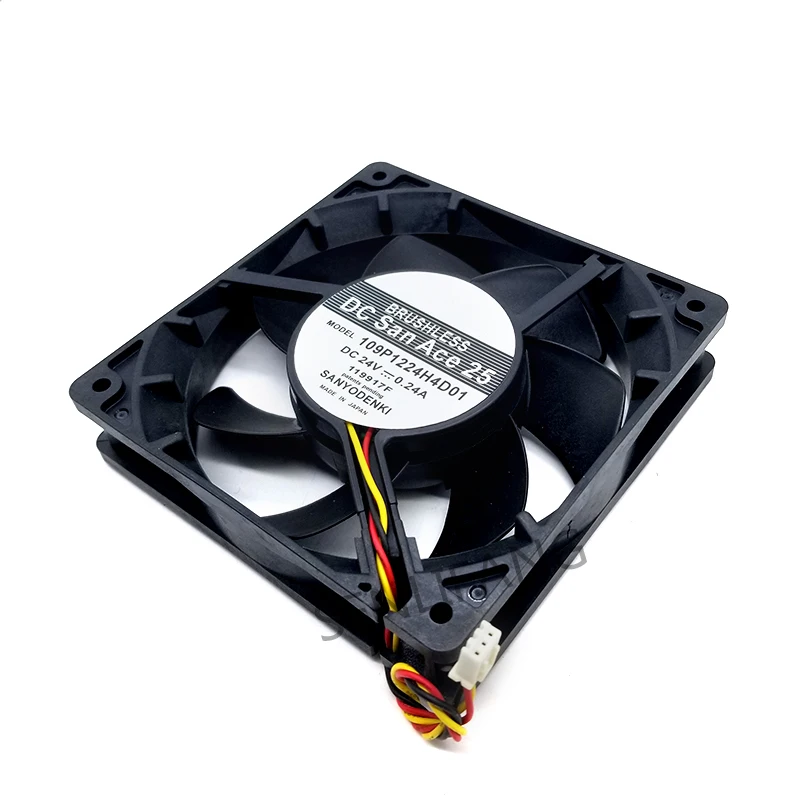 For San Ace 120 109P1224H4D01 24V 0.24A 120*120*25mm 12cm 3wires