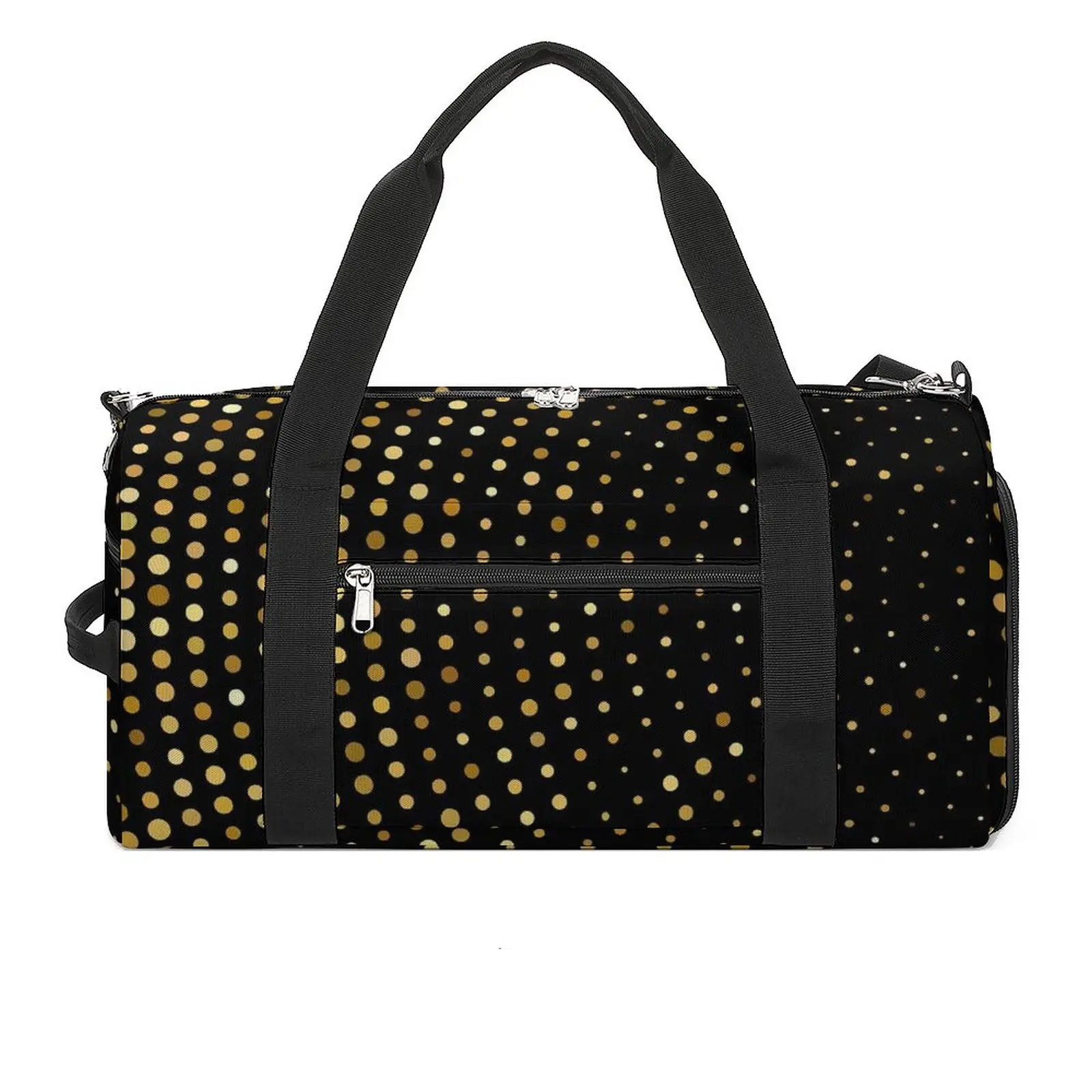 

Gym Bag Gold Dot Sports Bag Gym Accessories Vintage Print Male Female Waterproof Design Handbag Novelty Training Fitness Bag