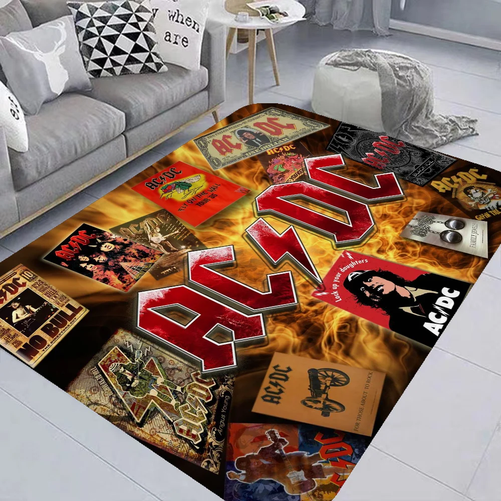 Rock Singer A-AC D-DC Band Room Mats Retro Multiple Choice Living Room Kitchen Rug Non-Slip Welcome Rug 6