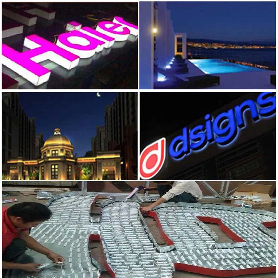 20PCS LED Modules Light 5050 SMD 3LED DC12V Waterproof Advertising Sign Backlight Modules Lights RGB Red Green Blue Warm White