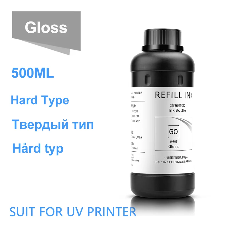 Garrafa Verniz uv Brilho para Epson L800 L805 L1800 R290 R330 1390 1400 4800 4880 7800 7880 Tx800 Xp600 Xp300 uv Dtf Prniter 500ml - Imagem 5