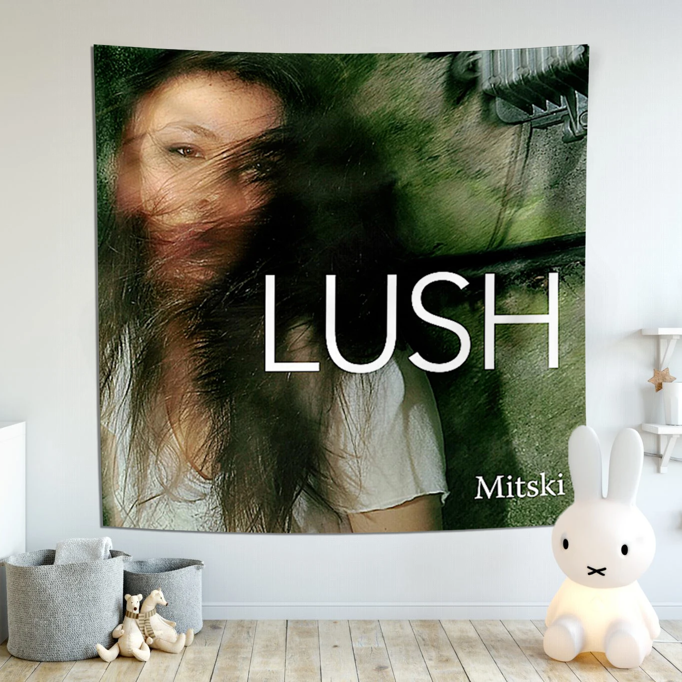 Hip Hop Singer Mitski Vintage Poster Tapestry Lush Album Cover Aesthetic Home Room Cafe Bar Art Wall Decor Painting