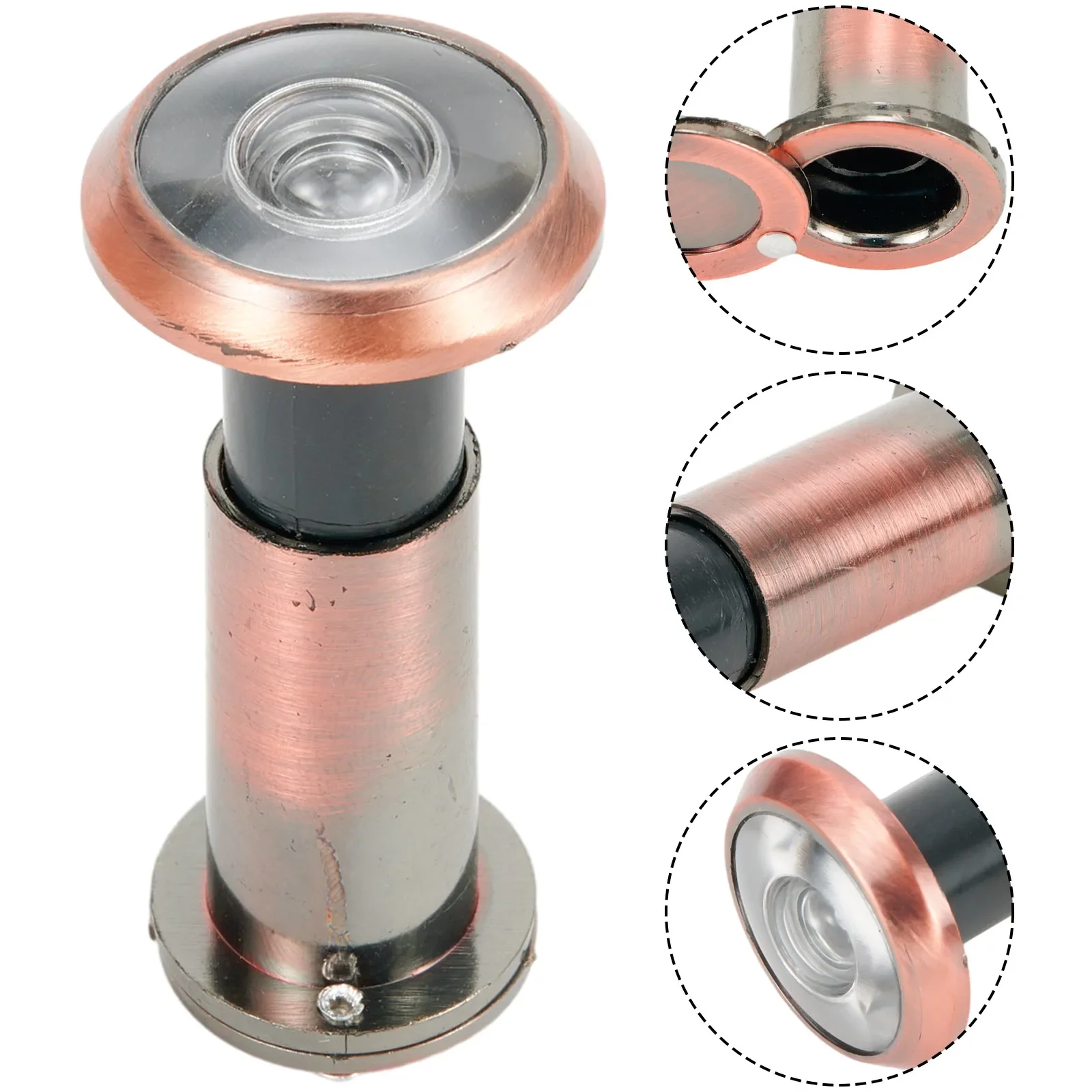 Description Picture 6 of item1Pc Door Viewer Imitation Zinc Alloy Cat's Eye Wooden Door Anti-theft Door Metal Door Mirror Gold Door Mirror Anti-theft Eye