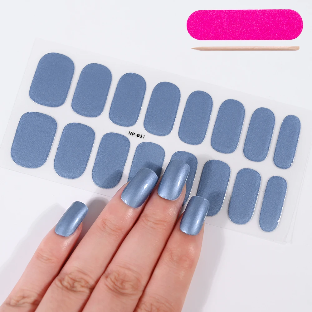 16 Streifen rosa Rose halbgehärtete Gel-Nagelaufkleber UV/LED-Lampe Gel-Nagellack-Aufkleber selbstklebende Schieber langlebige Nagelfolien mit vollständiger Abdeckung – Detail 5