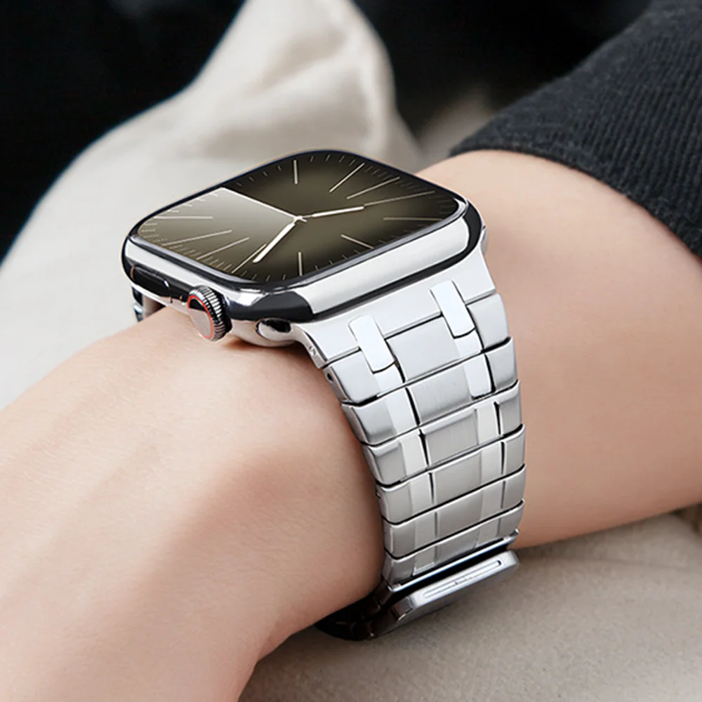 Luxury Stainless Steel Magnetic Watch Band Bracelet