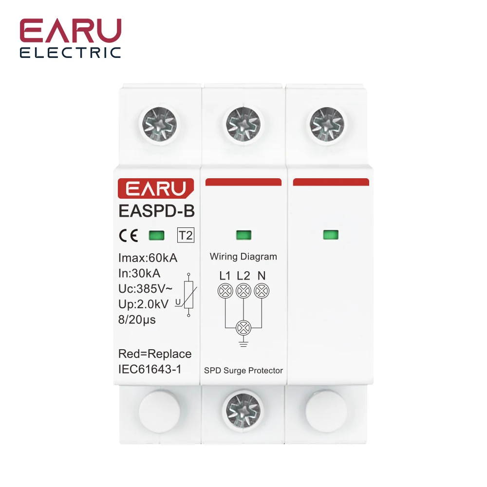 SPD Surge Protector Device Arrester Low Voltage House Surge Voltage Protection f