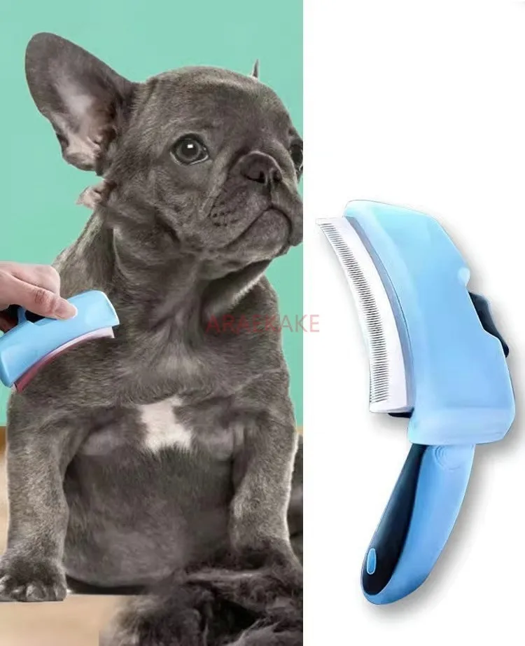 Special comb hair combing tool for dogs, hair shedding, scraping, removal, floating brush removal, bulldog, short