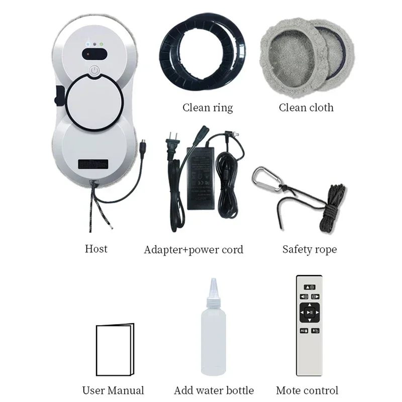 Electric Brush Cleaning Car Cleaner Magnet Window Vacuum Glass Double-sided Steamer Steam Robot Housekeeping Magnetic Aquarium 6