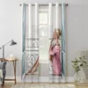 Beautiful Woman Luxury Curtains Living Room Bedroom Window Curtain Valance Curtains For Kitchen Home Decor 5