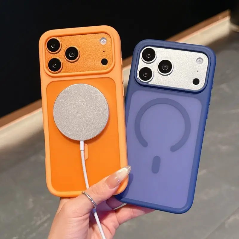 Luxury Magnetic Shockproof Armor Case with Magsafe Compatibility