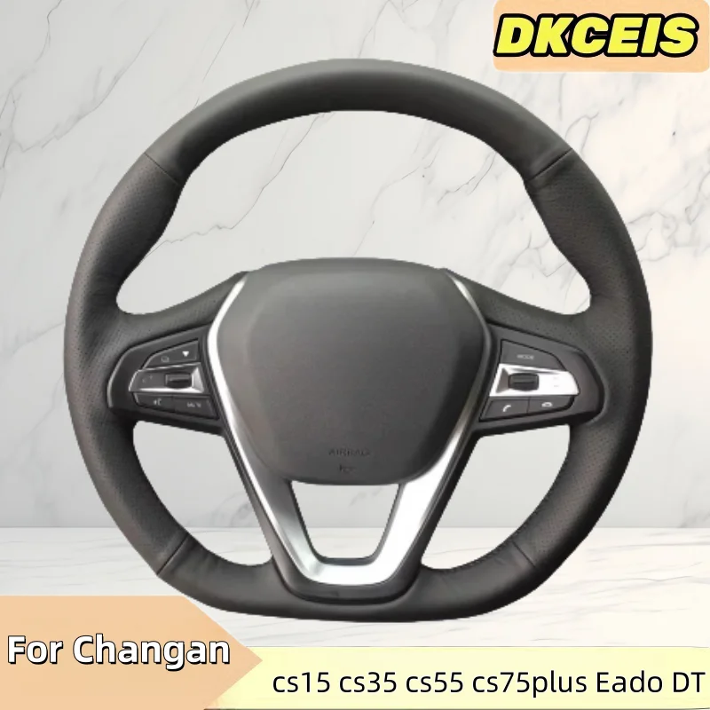 Auto Lenkrad Abdeckung Kunstleder Atmungsaktiv Für Changan cs15 cs35 cs55 cs75 Plus Eado DT Lenkrad Flechten Abdeckung