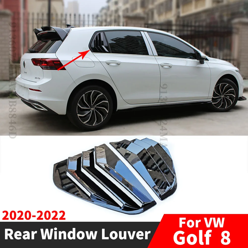 Sport Rear Window Louver Shutter Blinds Accessories Body Kit For VW