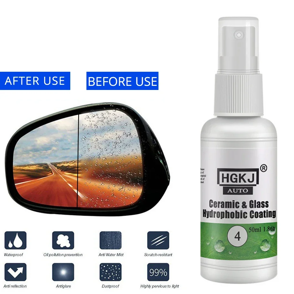 HGKJ-4 Keramik Glas Nano Hydrophobe Beschichtung Anti-regen 20/50ml  Windschutzscheibe Regendicht Mittel Spray Auto Remover Polnischen zubehör -  AliExpress