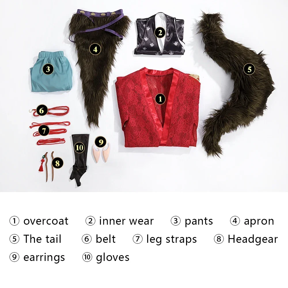 Black Myth: Wukong: Pingping | Traditional Chinese Outfit Cosplay Costume 68 Black Myth Wukong Pengpeng Traditional Outfit Cosplay Costume