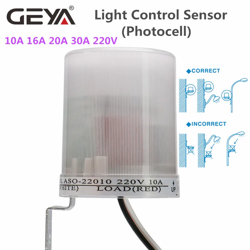 GEYA Automatic Day-Light PHOTO-ELECTRIC STREET LIGHTING CONTROL 6A 10A 20A 30A 220VAC OR 110VAC