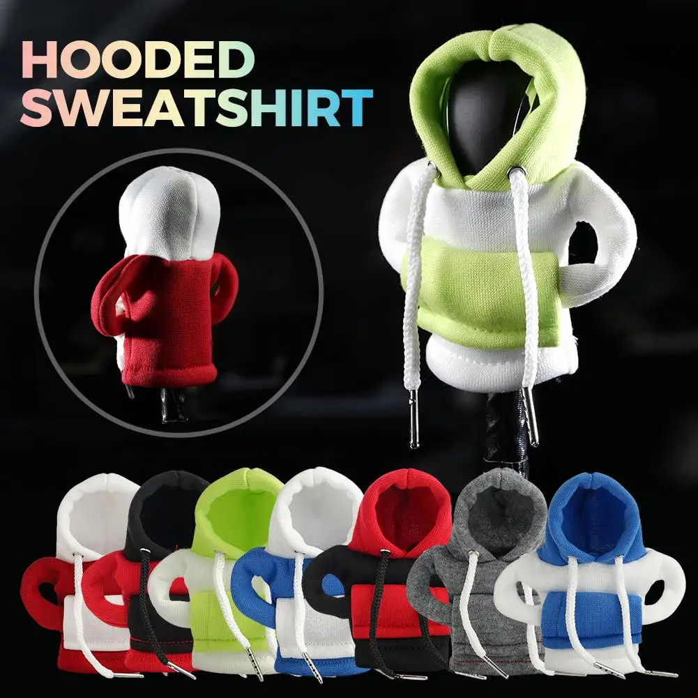 

Hoodie Car Gear Shift Cover Merry Xmas Halloween Car Knob Gear Change Gear Handle Manual Shift Cover Cover Sweatshirt Lever T4F8