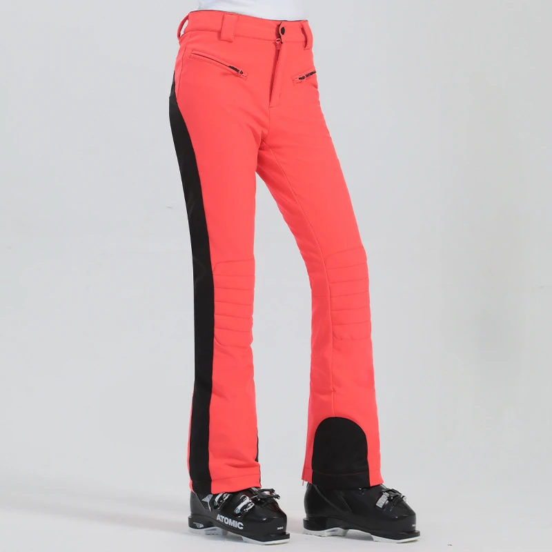 Winter Slim Fit Snow Pants Womens High Elasticity Female Ski Pants