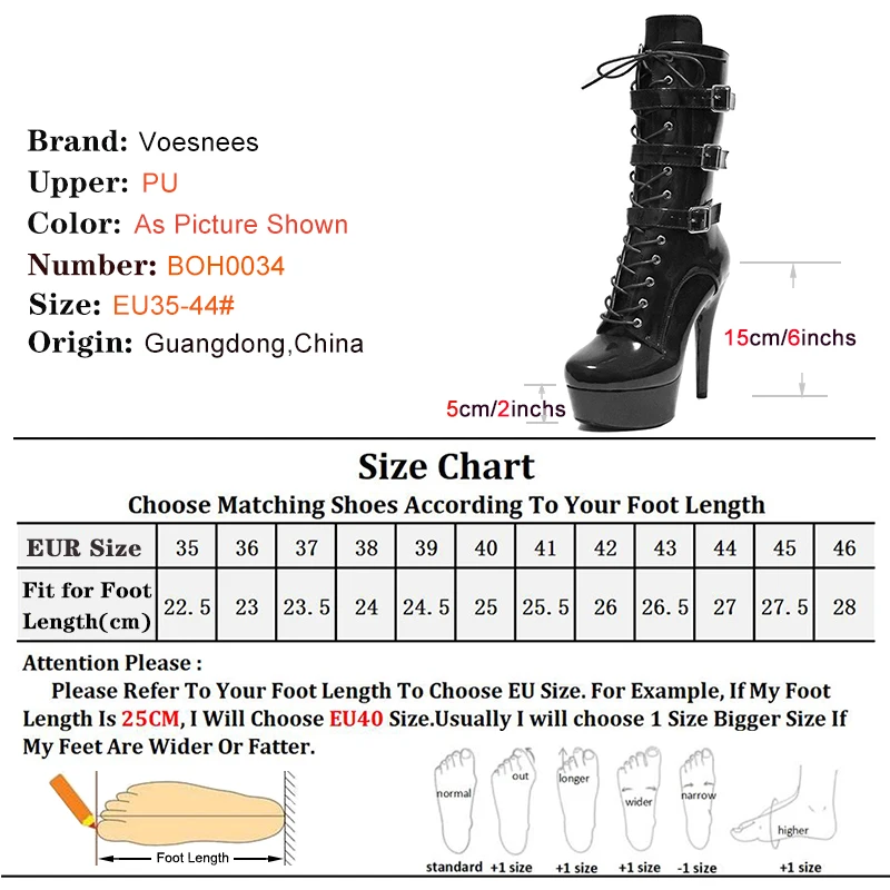 Stripper Shoes on Heels 5CM/6Inch High Heels Belt Buckle Platform Ankle Boots Pole Dance Shoes Low Tube Nightclub Women's Boots