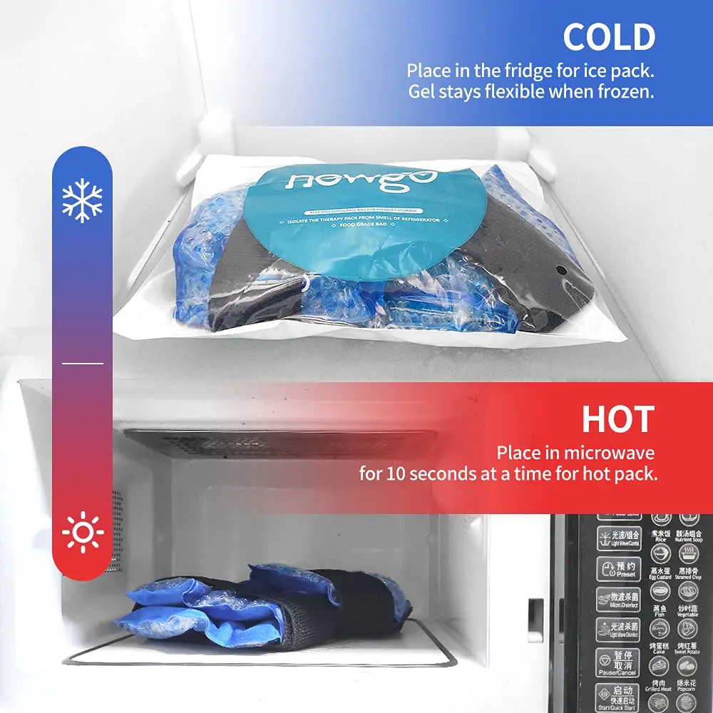 Lot De 3 Packs De Glace Réutilisables Pour Blessures, Gel Froid Pour La