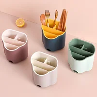 New 1Pc Cutlery Drain Rack Spoon Fork Chopstick Double Layer Cutlery Holder Tableware Drainboard Organizer Kitchen Tool 1