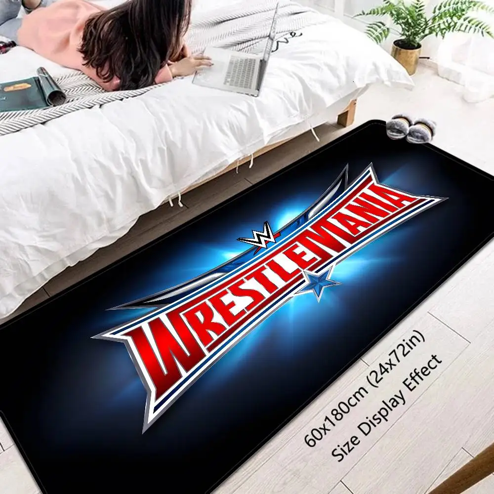 WWE WrestleMania 룸 매트 저렴한 미끄럼 방지 현대식 거실 발코니 프린트 웰컴 러그