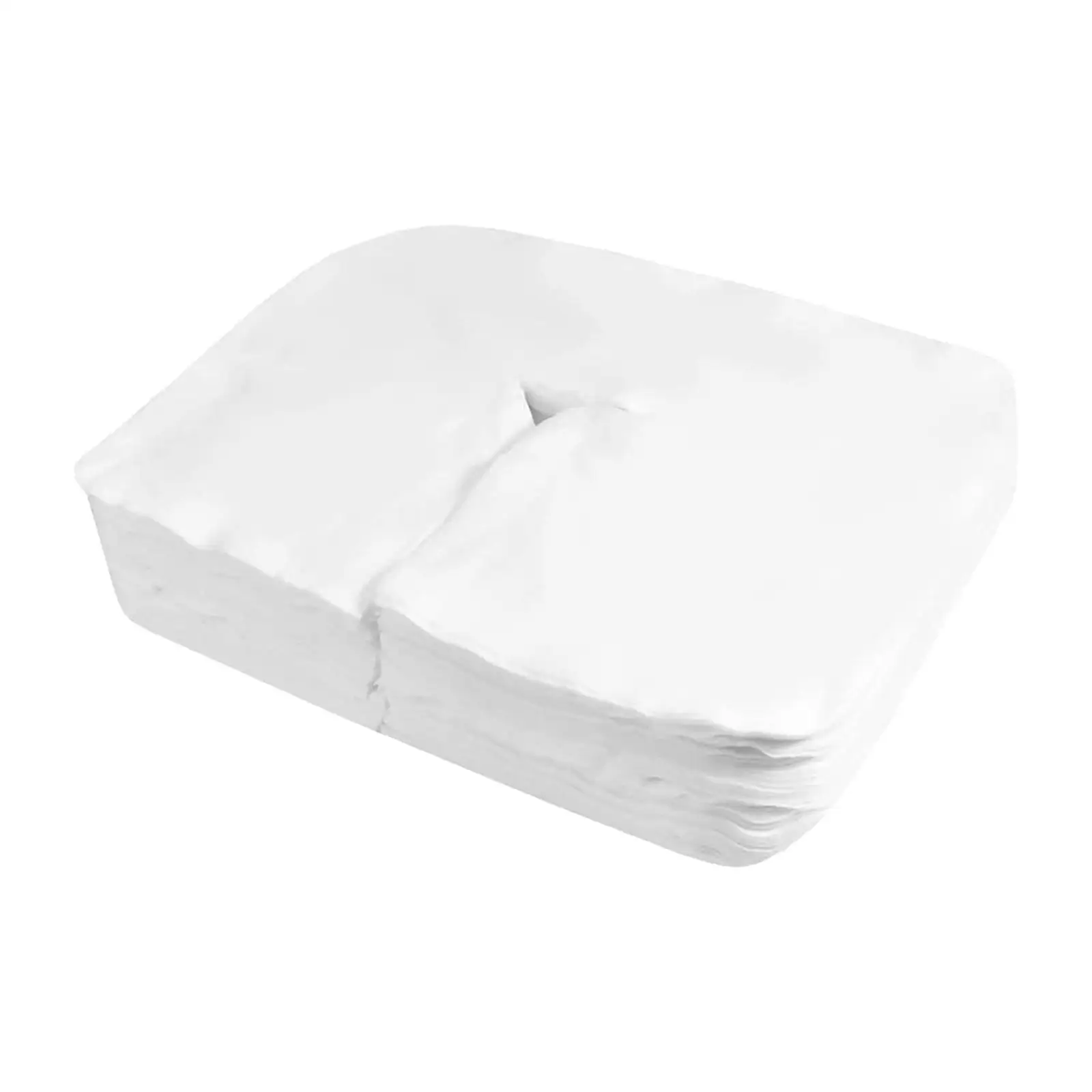 200 Pieces Massage Headrest Covers Soft Nonwoven Non Sticking Flat Face Rest Cover for Massage Table Chair SPA Bed 2