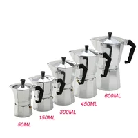 Aluminum Moka Espresso Percolator Pot Stovetop Coffee Maker - 1/3/6/9/12 Cup 1